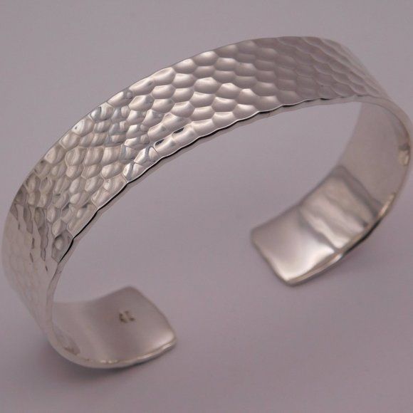 SILPADA HAMMERED STERLING SILVER CUFF BRACELET - Picture 9 of 13
